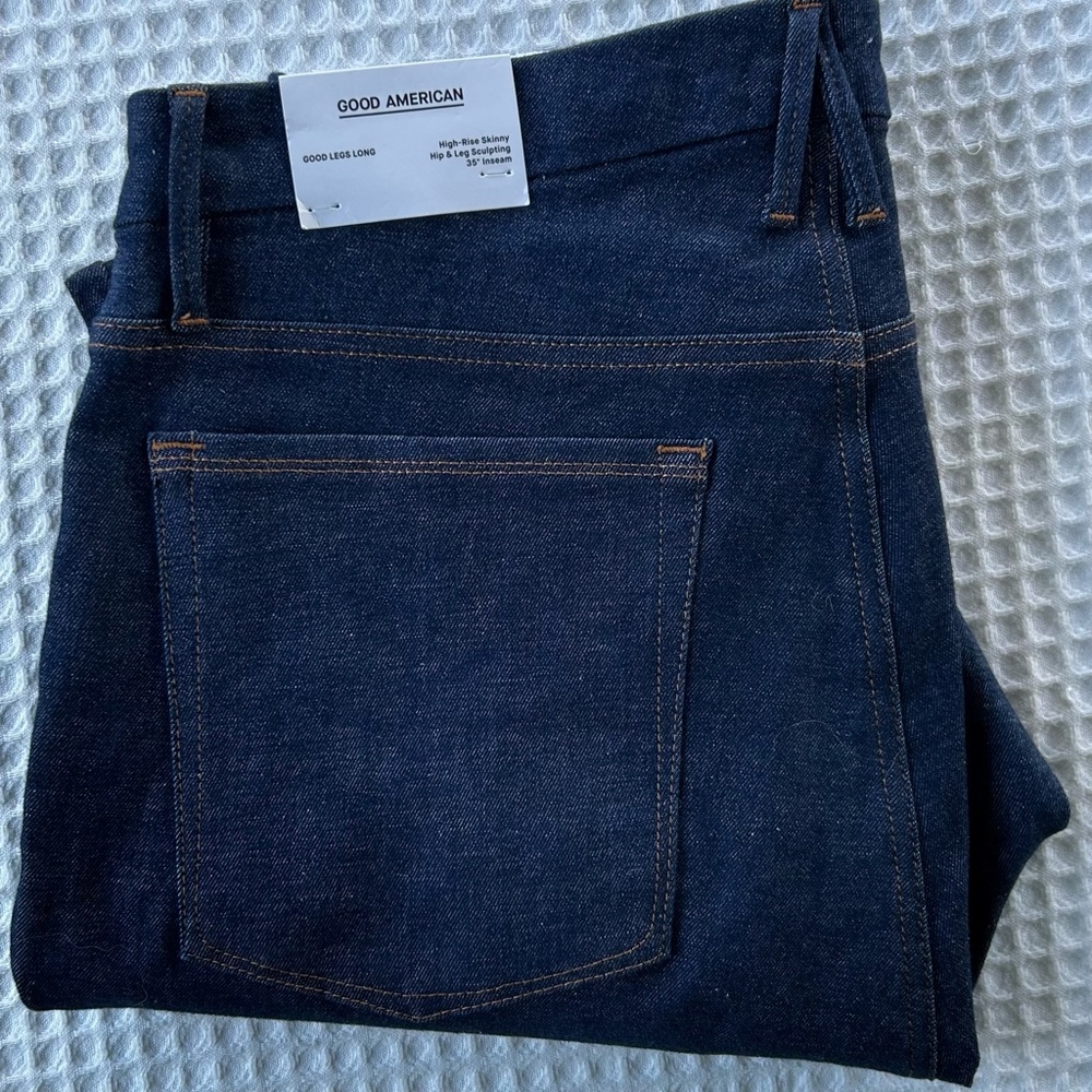NEW Good American Good Legs Long Jeans Blue Size 20 Skinny Calik Denim Tall - Picture 6 of 16